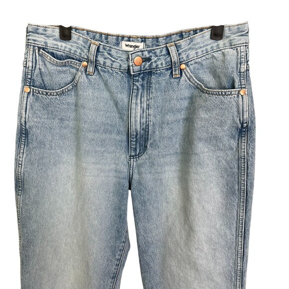 Wrangler Wild West High Rise Straight Jeans Light Wash 30x28 - Picture 6 of 12